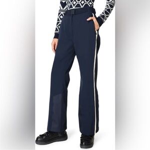 Sweaty Betty alpine ski pants snow Navy with White Stripe